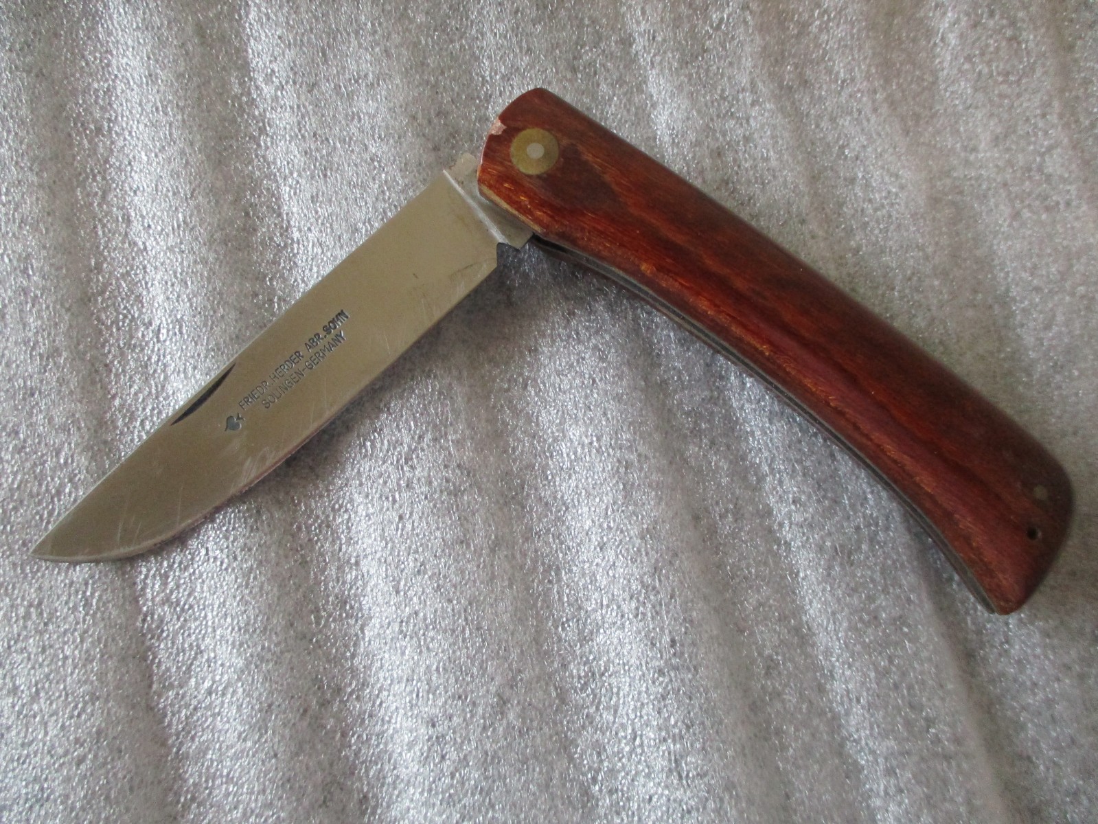 VINTAGE FOLDING KNIFE FRIEDR. HERDER ABR. SOHN - SOLIGEN GERMANY - VERY SOLID