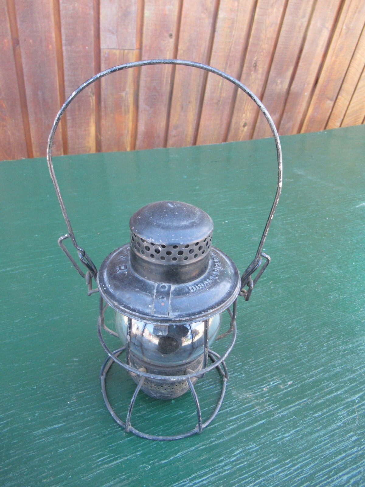 OLD Train Railroad Lantern Railway CNR Glass Globe Burner Date 1 59 1959