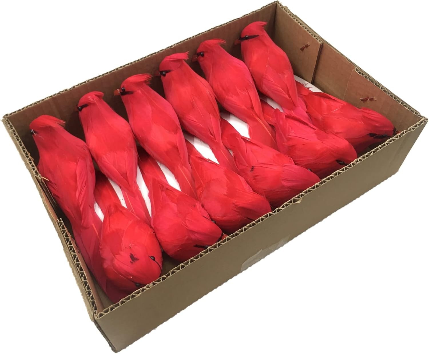 12 PCS Red Cardinals Ornaments Birds Christmas Cardinal Clip for 12 PCS Red Cardinals Ornaments Birds Christmas Cardinal Clip for