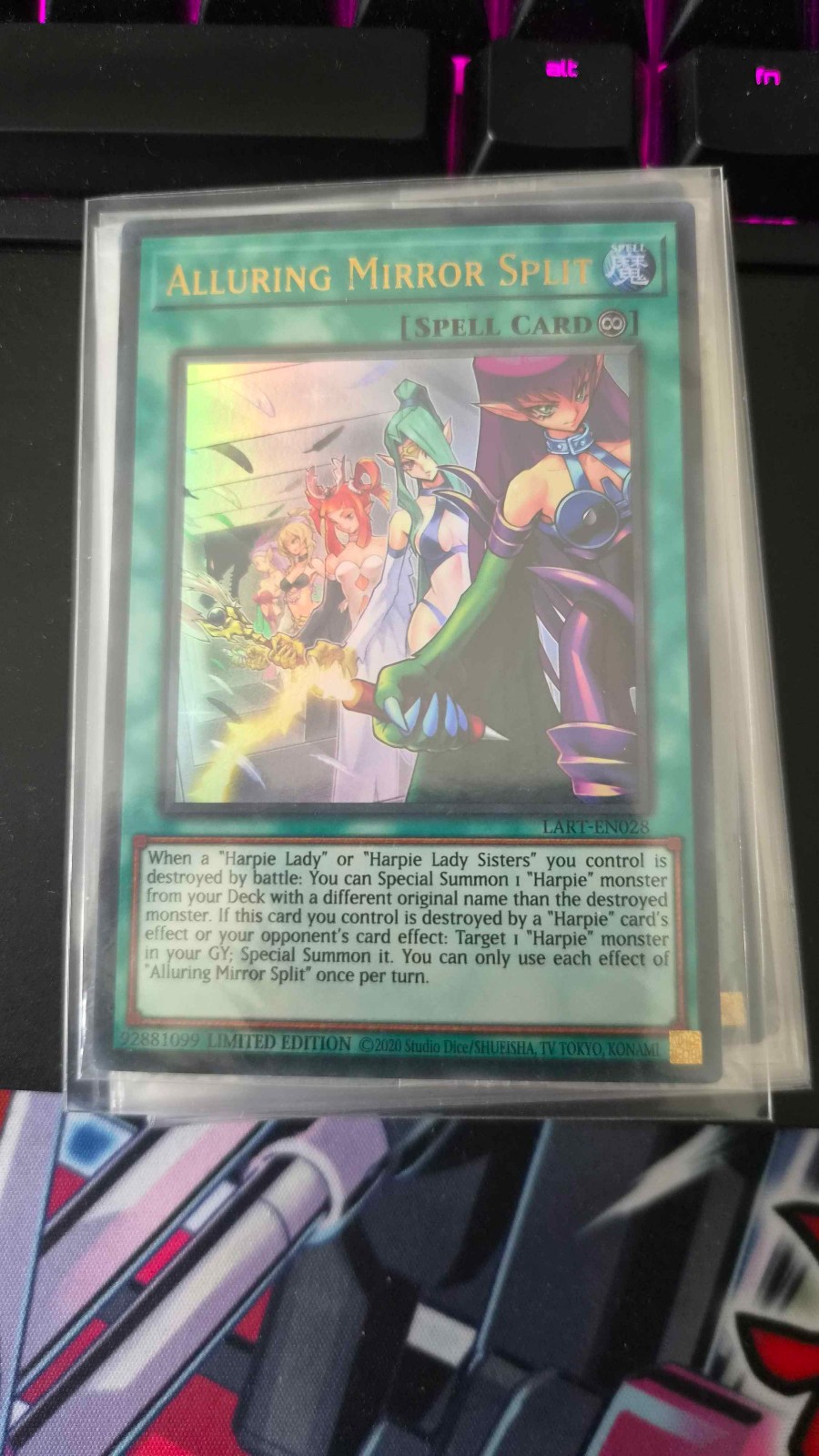 YUGIOH Ultra Rare Alluring Mirror Split LART-EN028 SEALED YUGIOH Ultra Rare Alluring Mirror Split LART-EN028 SEALED