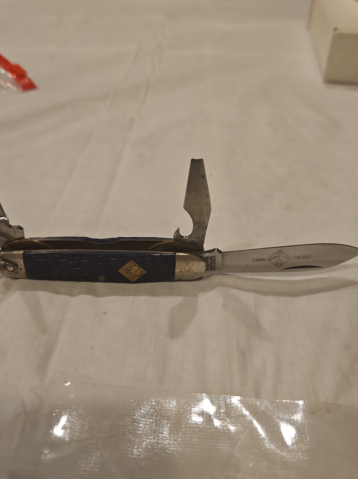 Vintage Camillus Cub Scouts BSA Blue Handle 3 Blade Pocket Knife USA Vintage Camillus Cub Scouts BSA Blue Handle 3 Blade Pocket Knife USA