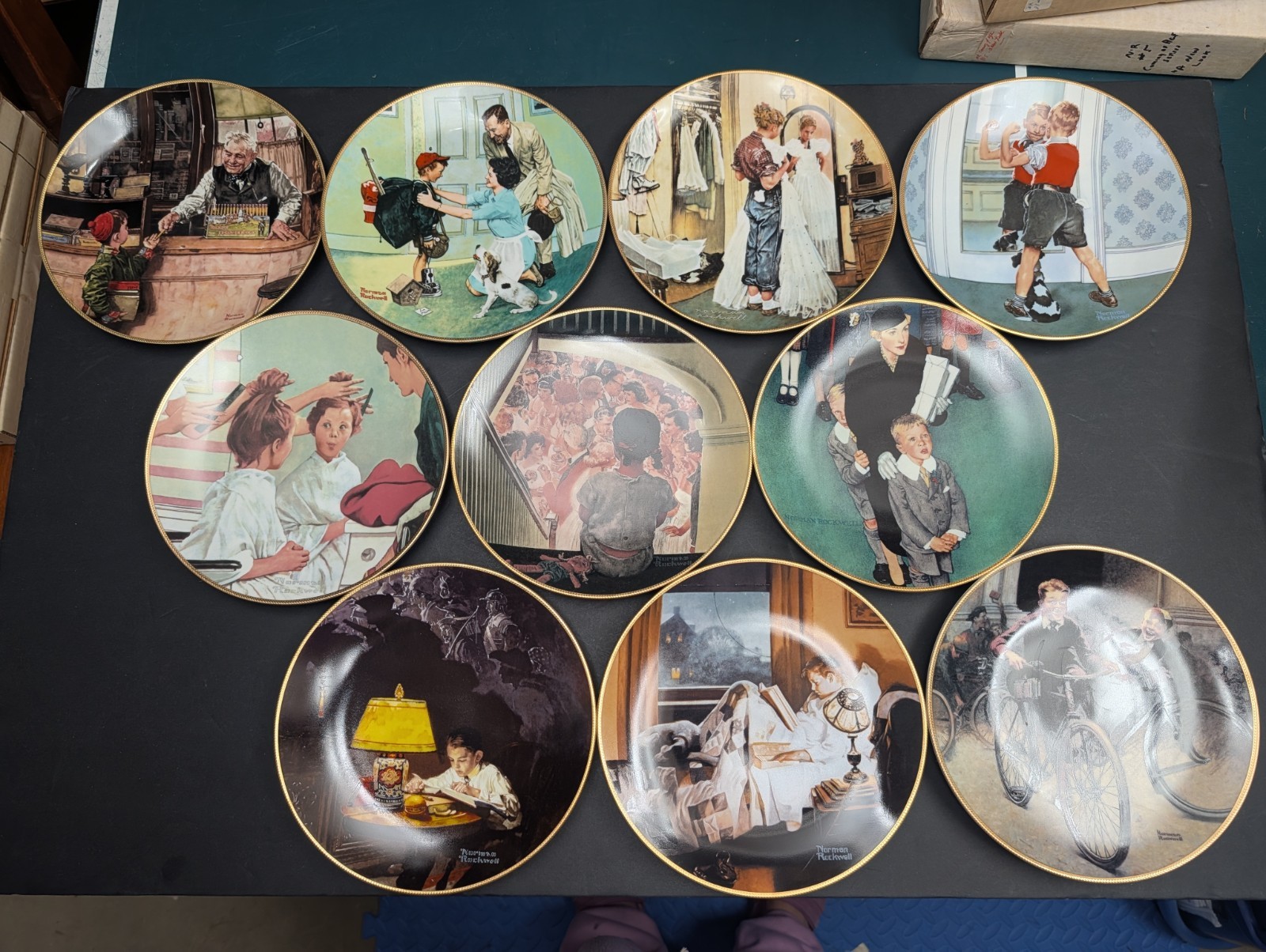 Vintage Norman Rockwell Knowles \ Vintage Norman Rockwell Knowles \