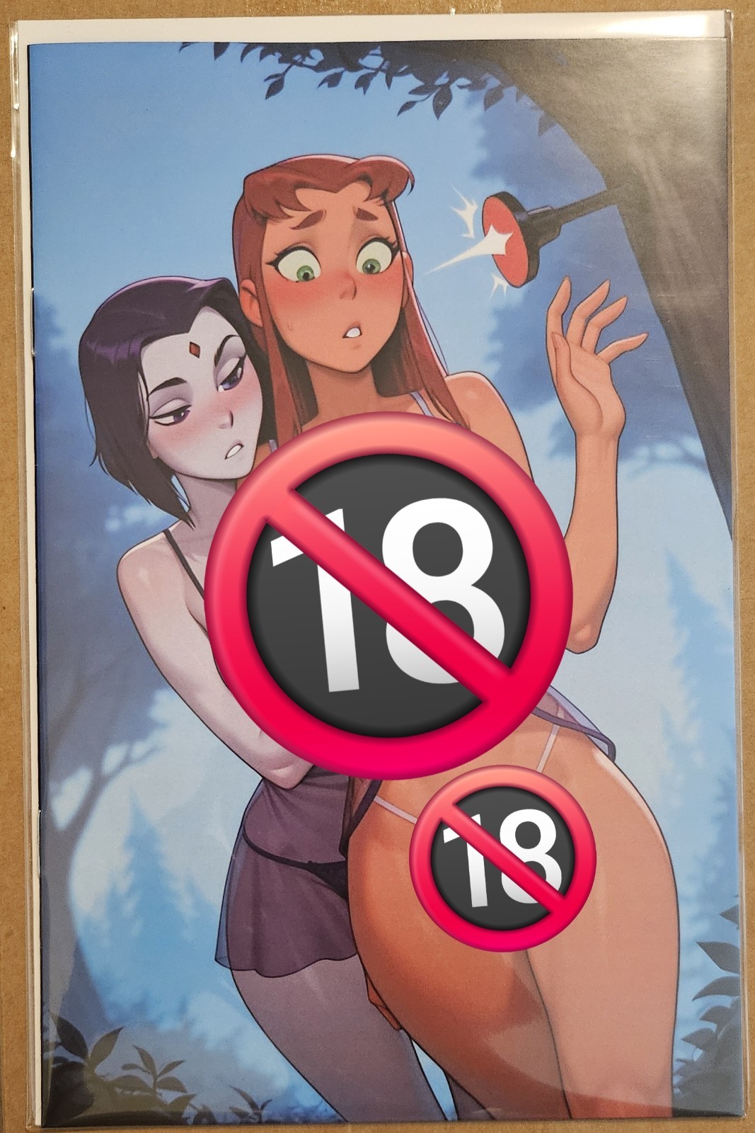 Keys Comics #1 Pin-Up Gallery Comic Book Topless Starfire