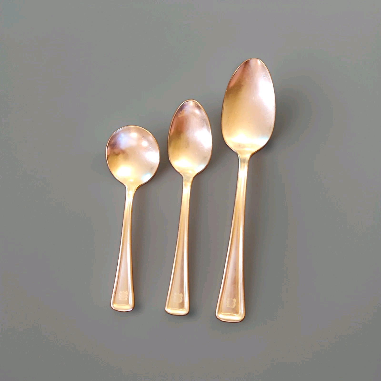 Vintage Victor S. Co. Henry Grady Hotel A1 Overlay Silver Spoon Set Lot of 3 Vintage Victor S. Co. Henry Grady Hotel A1 Overlay Silver Spoon Set Lot of 3