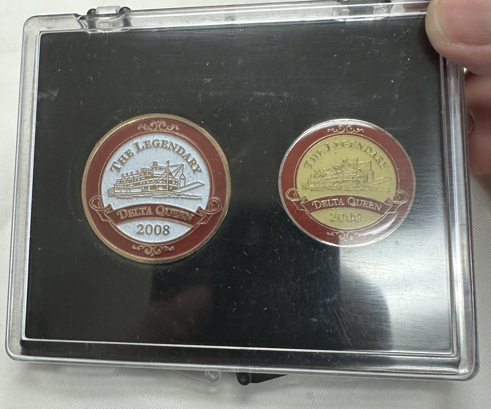 The Legendary Delta Queen 2008 Commemorative Coin And Pin Set The Legendary Delta Queen 2008 Commemorative Coin And Pin Set