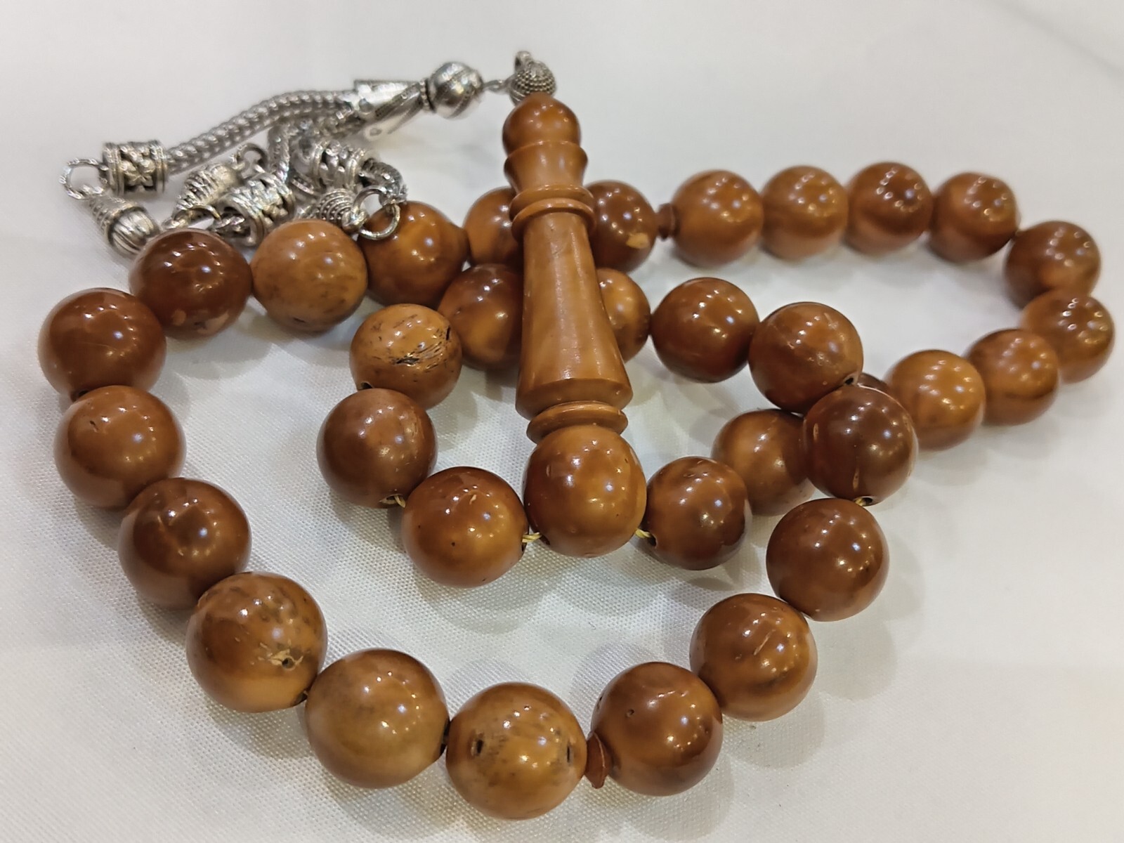 Old Natural Handmade Kuka Narjeen 33 Beads Handcrafted سبحة نرجين طبيعي قديم