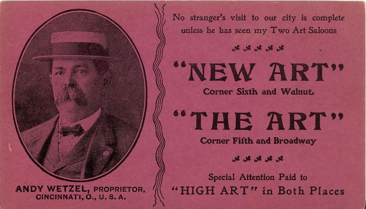 Antique PRE-PRO Saloon Trade Card \