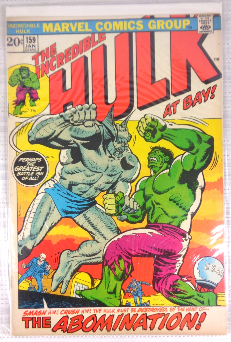 Incredible Hulk #159 1973 The Abomination Herb Trimpe