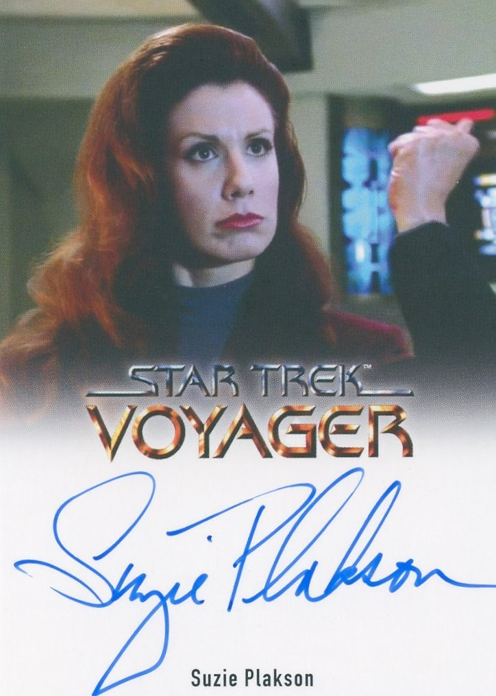 VL VHTF Star Trek Voyager A&I Autograph Card of Suzie Plakson as Q FB BBB
