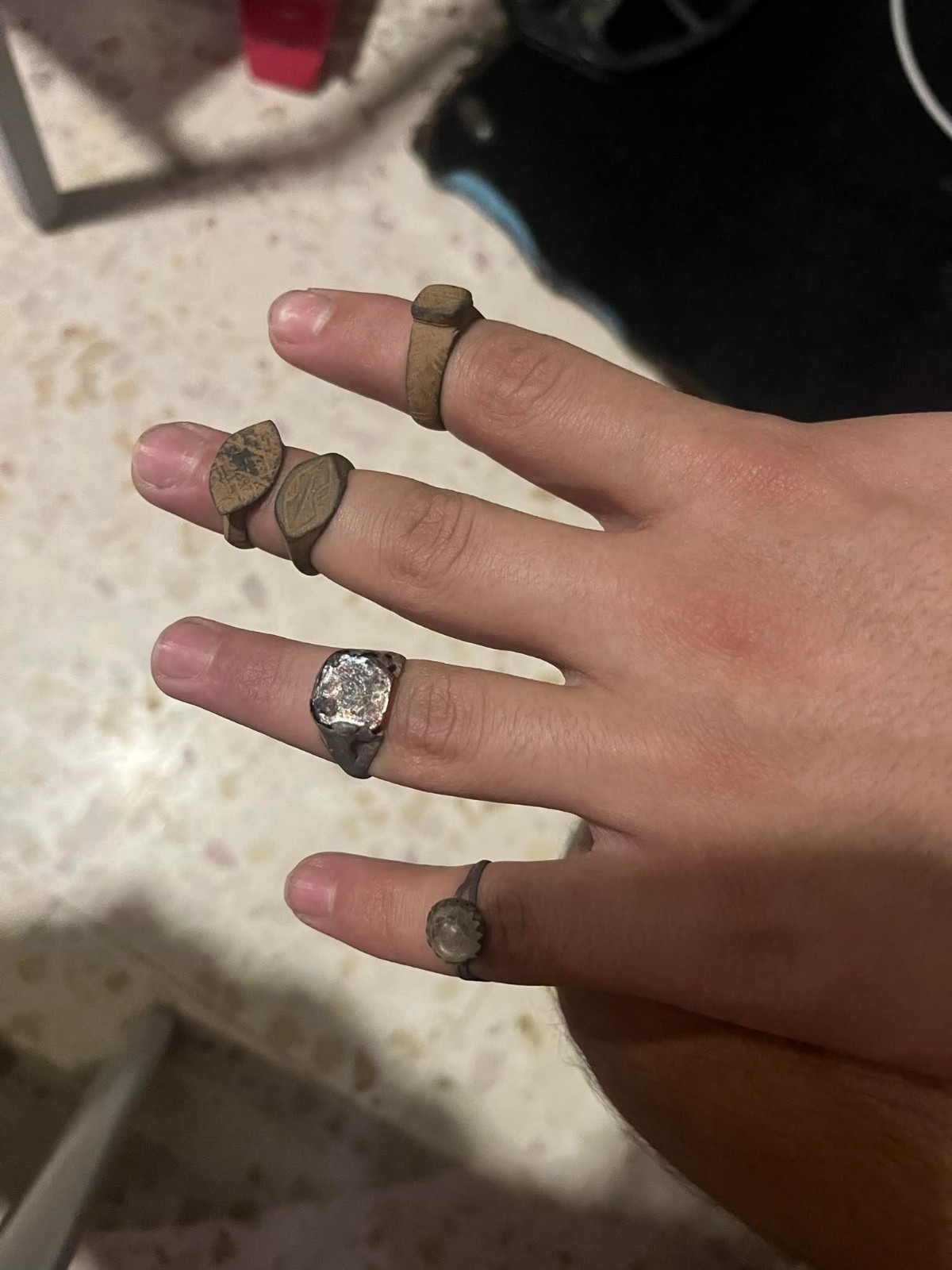 A rare collection of original Roman rings A rare collection of original Roman rings