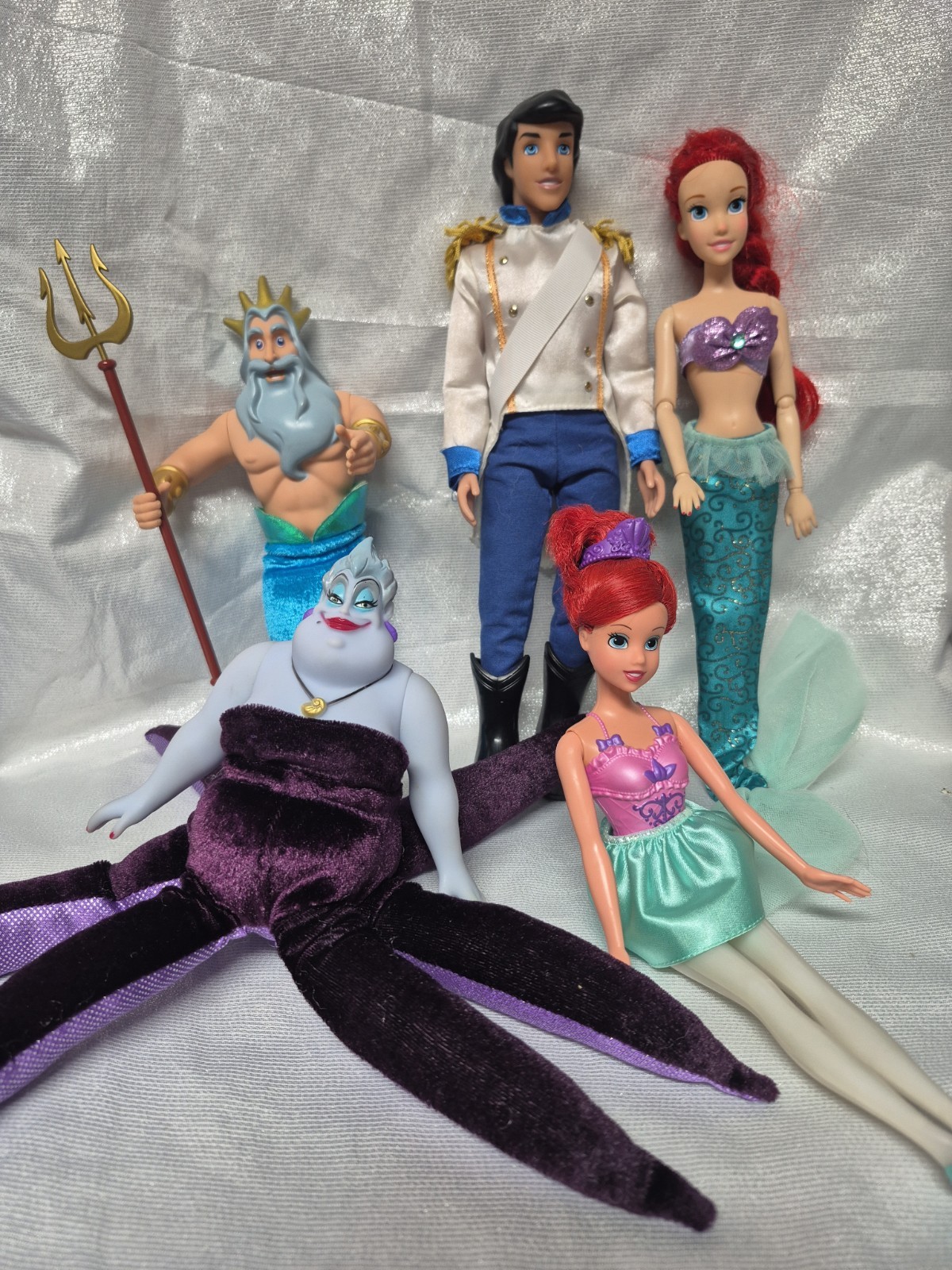Vintage Disney Simba The Little Mermaid:King Triton, Ursula,Wedding Eric, Ariel Vintage Disney Simba The Little Mermaid:King Triton, Ursula,Wedding Eric, Ariel