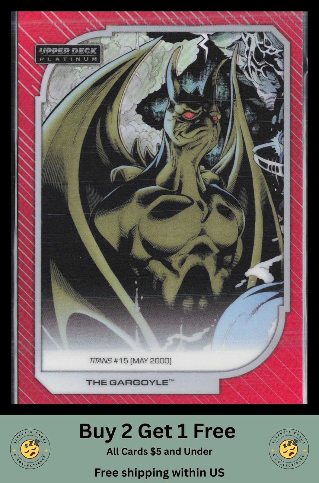 The Gargoyle 2026 Upper Deck Platinum DC #152 Red Rainbow The Gargoyle 2026 Upper Deck Platinum DC #152 Red Rainbow