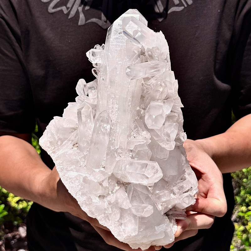 7.03LB Natural Clear White Quartz Crystal Cluster Rough Healing Specimen