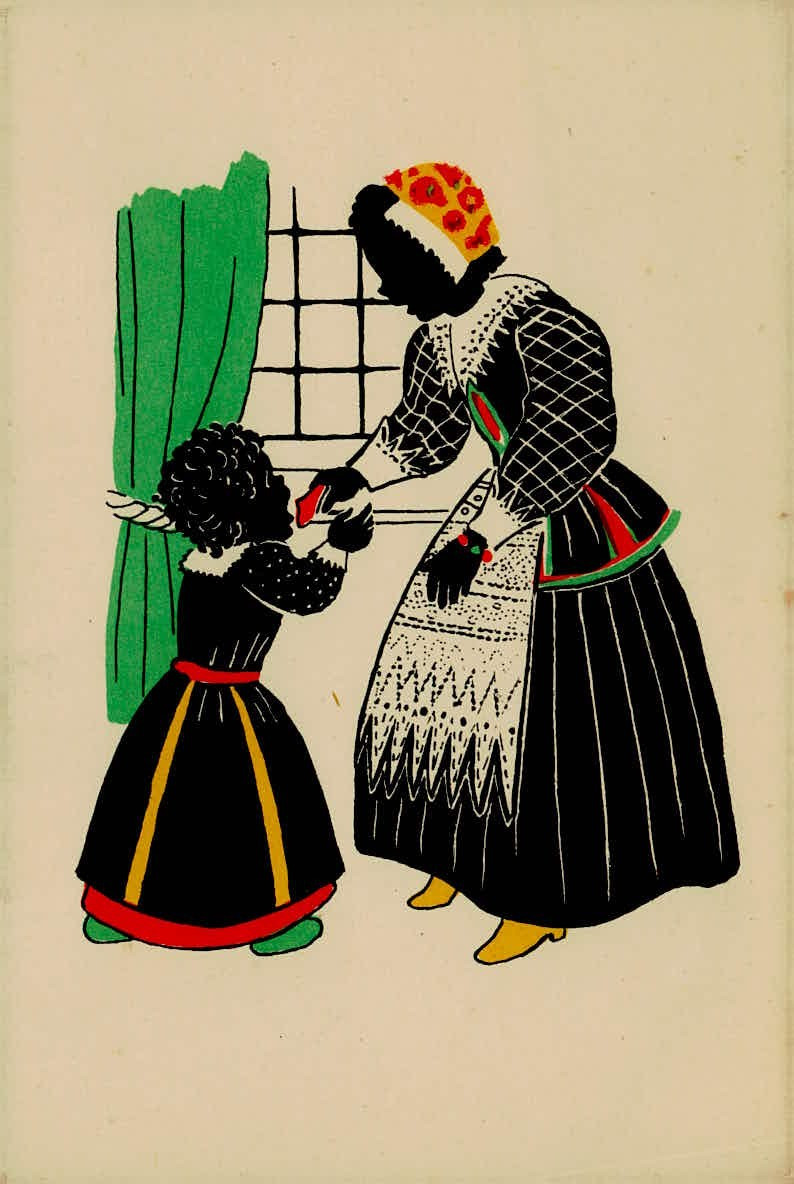 Vintage Dutch Art Deco Postcard Folk Costume Illustration Freco No. 560 Vintage Dutch Art Deco Postcard Folk Costume Illustration Freco No. 560