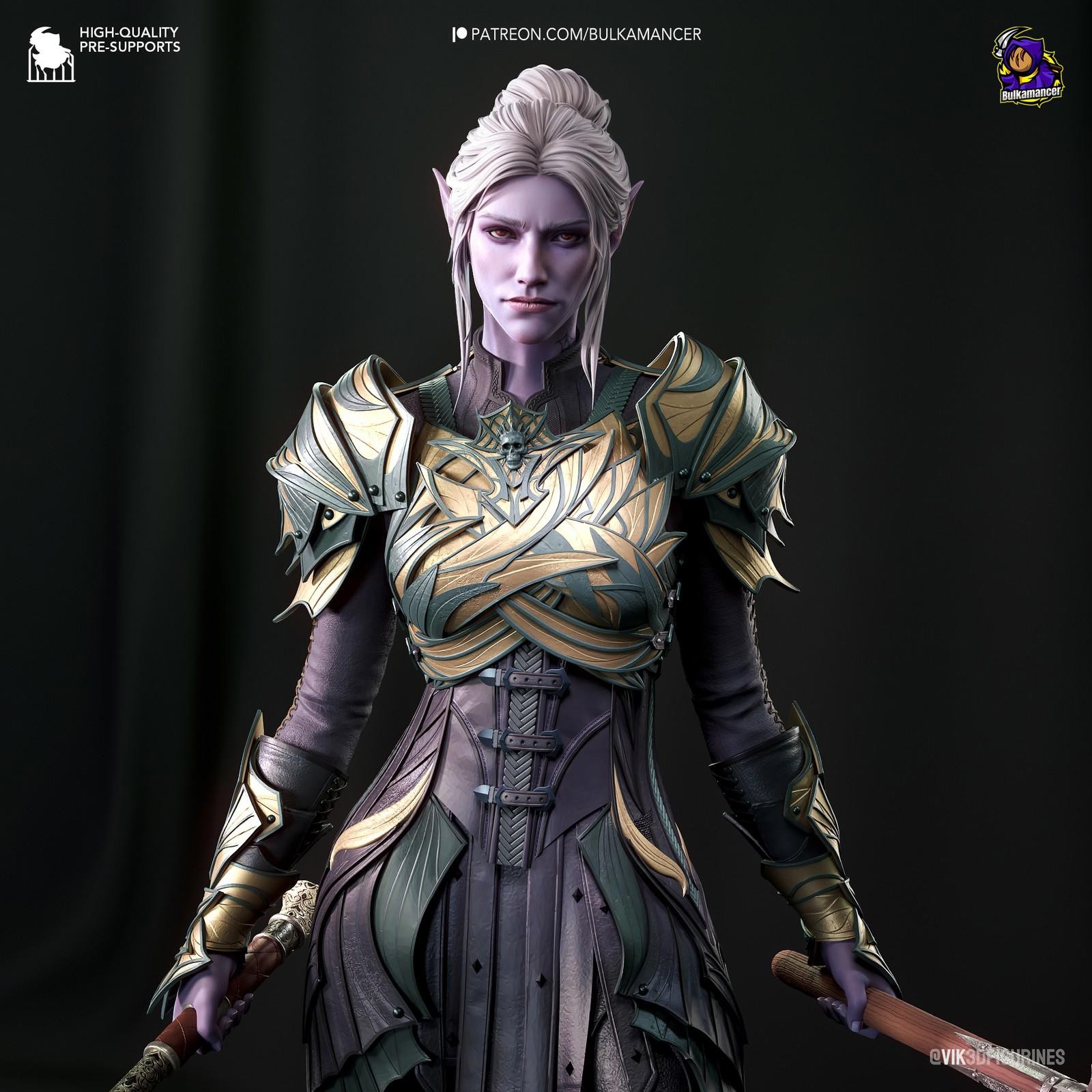 1:8 Minthara Baldur’s Gate III Fan Art UNPAINTED High Quality Garage Kit