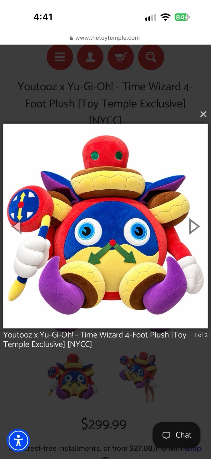 Youtooz Time Wizard 4ft Plush Limited Edition