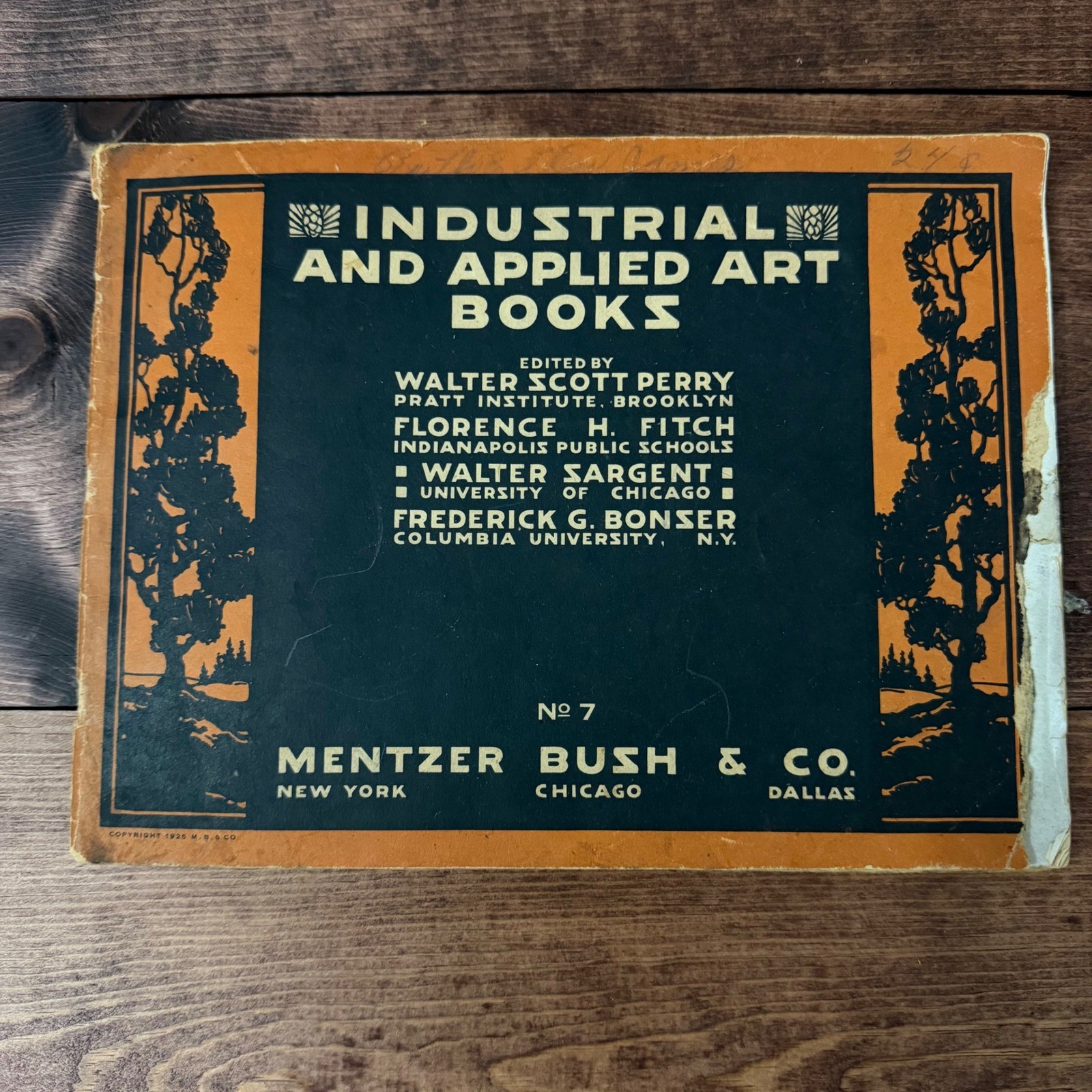 Vintage 1925 Industrial Applied Art Book No 7 & JW McNess Cook Book Ephemera Lot