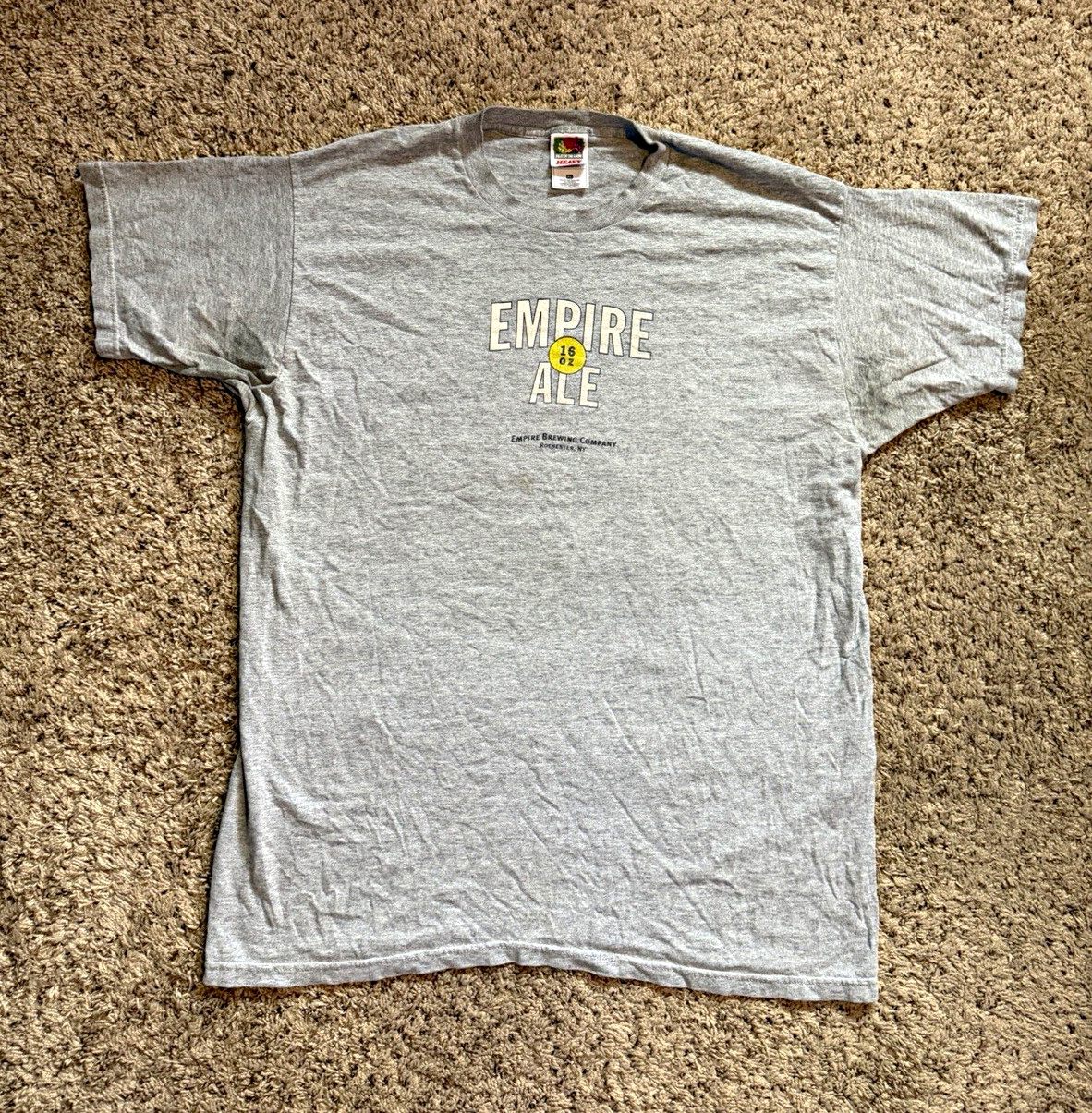 Vintage Fruit of the Loom Empire Ale Empire Brewing Company Rochester NY T-Shirt