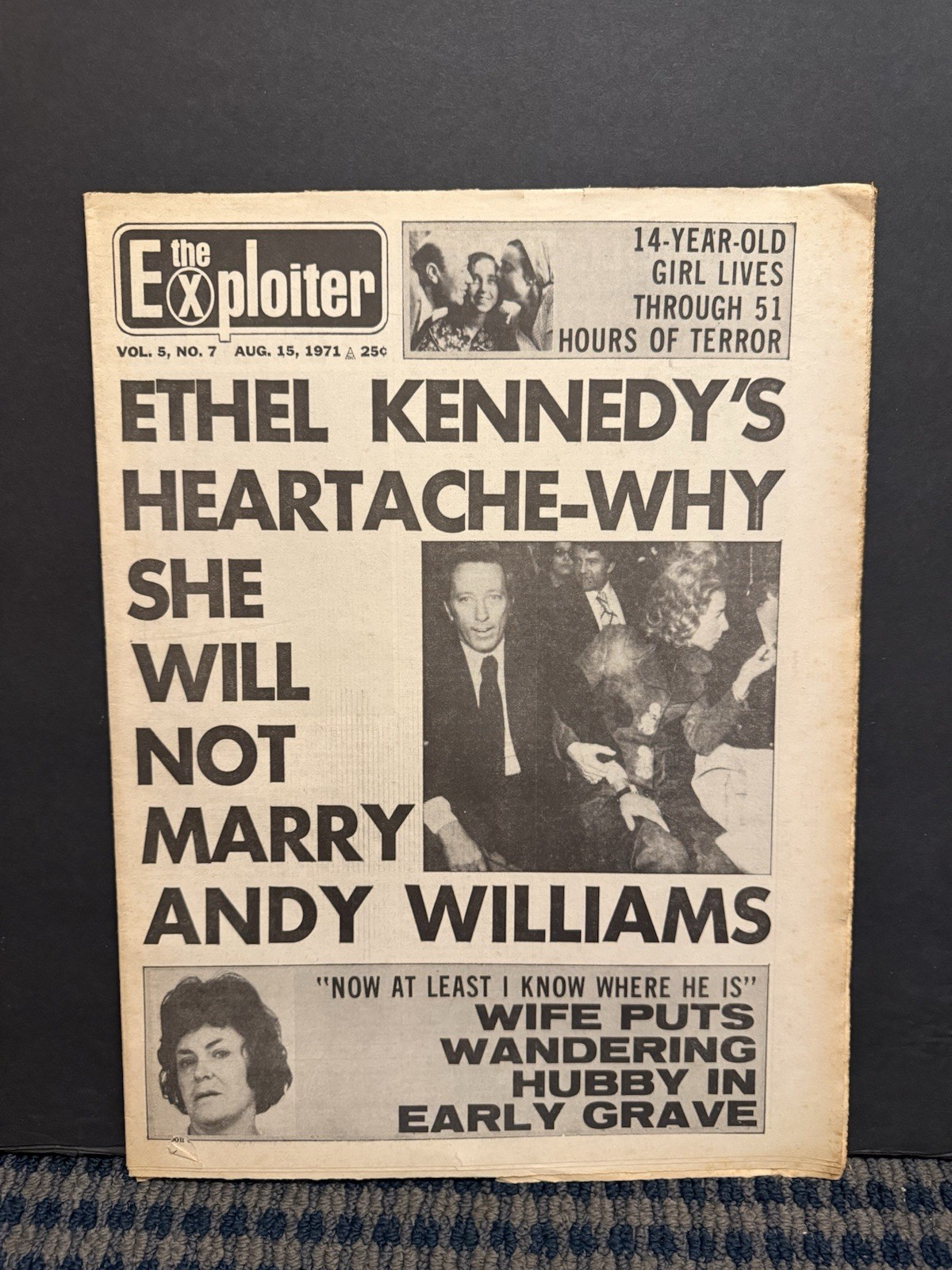 1971 Aug 15th The Exploiter Newspaper, 14-Year Girl/51hrs/Terror (VRN10K) 1971 Aug 15th The Exploiter Newspaper, 14-Year Girl/51hrs/Terror (VRN10K)