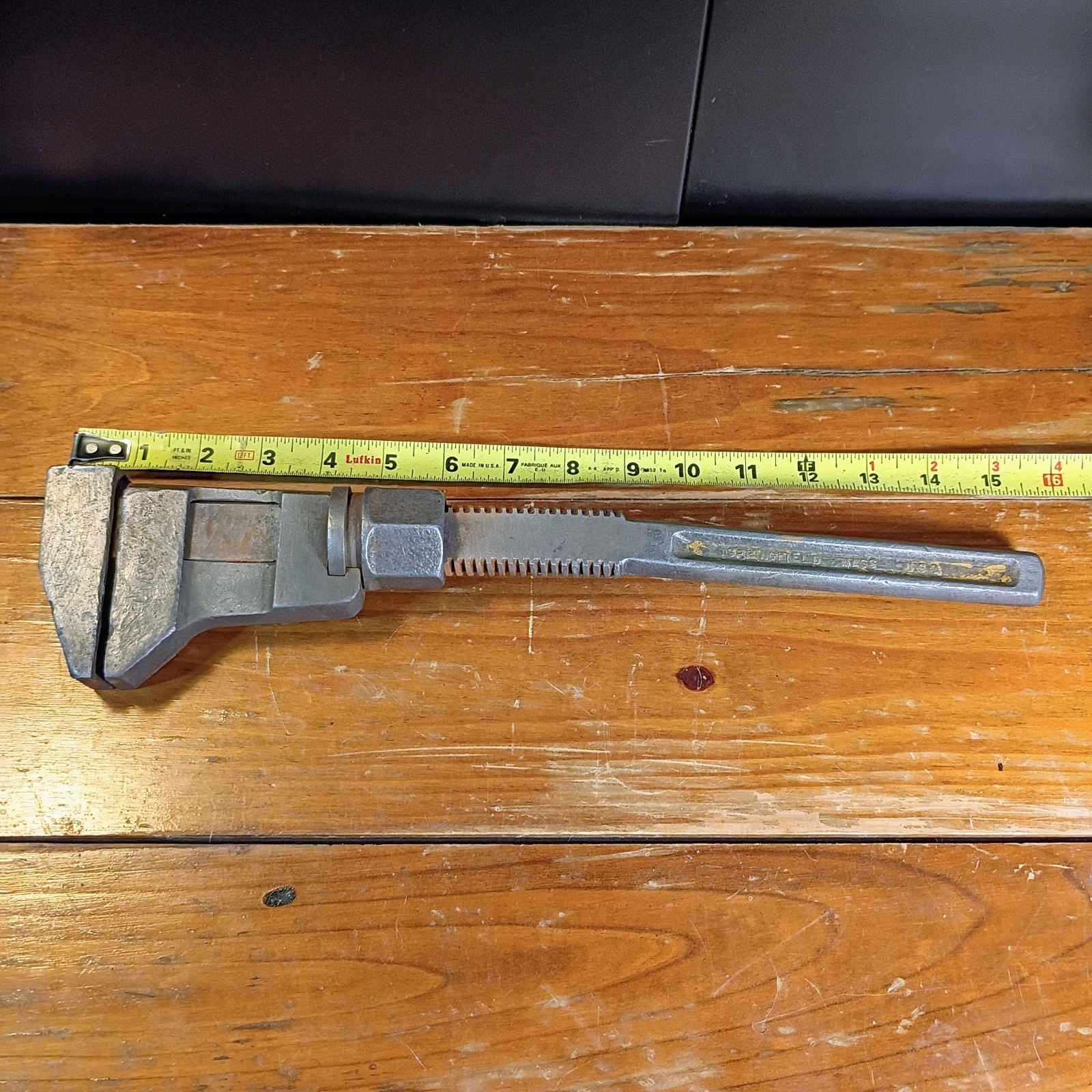Working Antique 1890s-1910s CM & ST Railroad Monkey Wrench Bemis & Call Co 15\