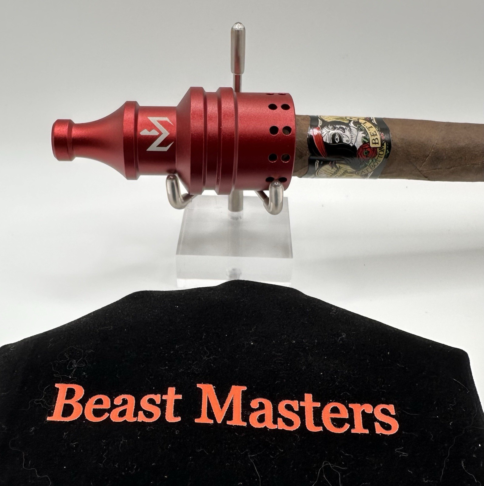 Custom Cigar Mouthpieces, Beast Masters Custom Cigar Mouthpieces, red or blue Custom Cigar Mouthpieces, Beast Masters Custom Cigar Mouthpieces, red or blue