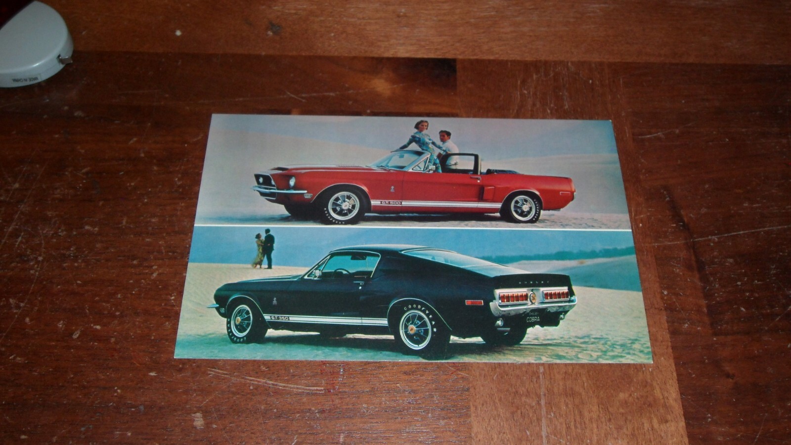 1968 Ford Mustang Shelby Cobra GT350 GT500 Convertible Dealer Brochure Postcard