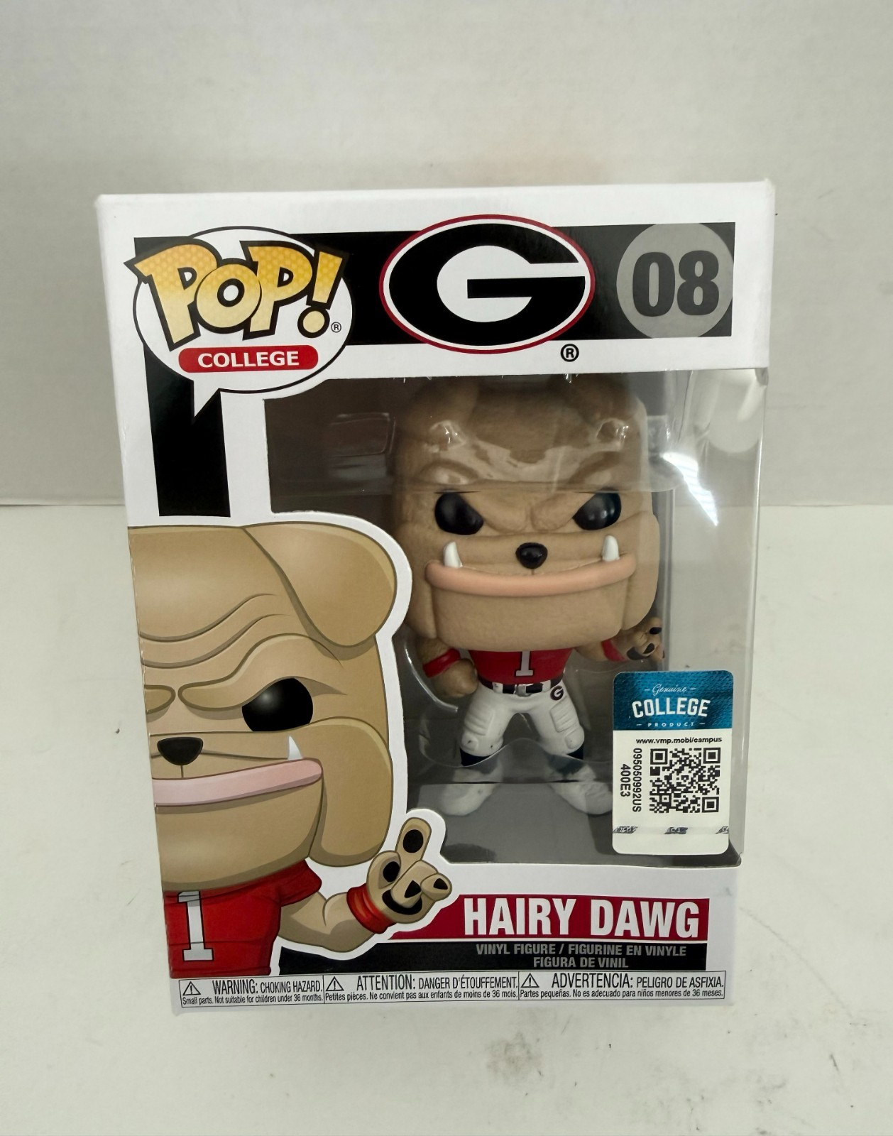 Funko Pop College: Georgia Bulldogs – Hairy Dawg #08 With Protector