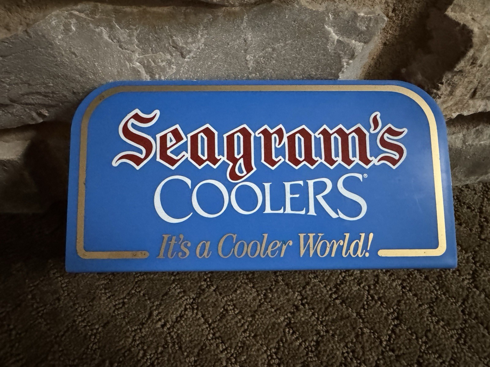 Vintage Seagram’s Coolers Bar Caddy Display Holder Advertising Beer Wine Cooler