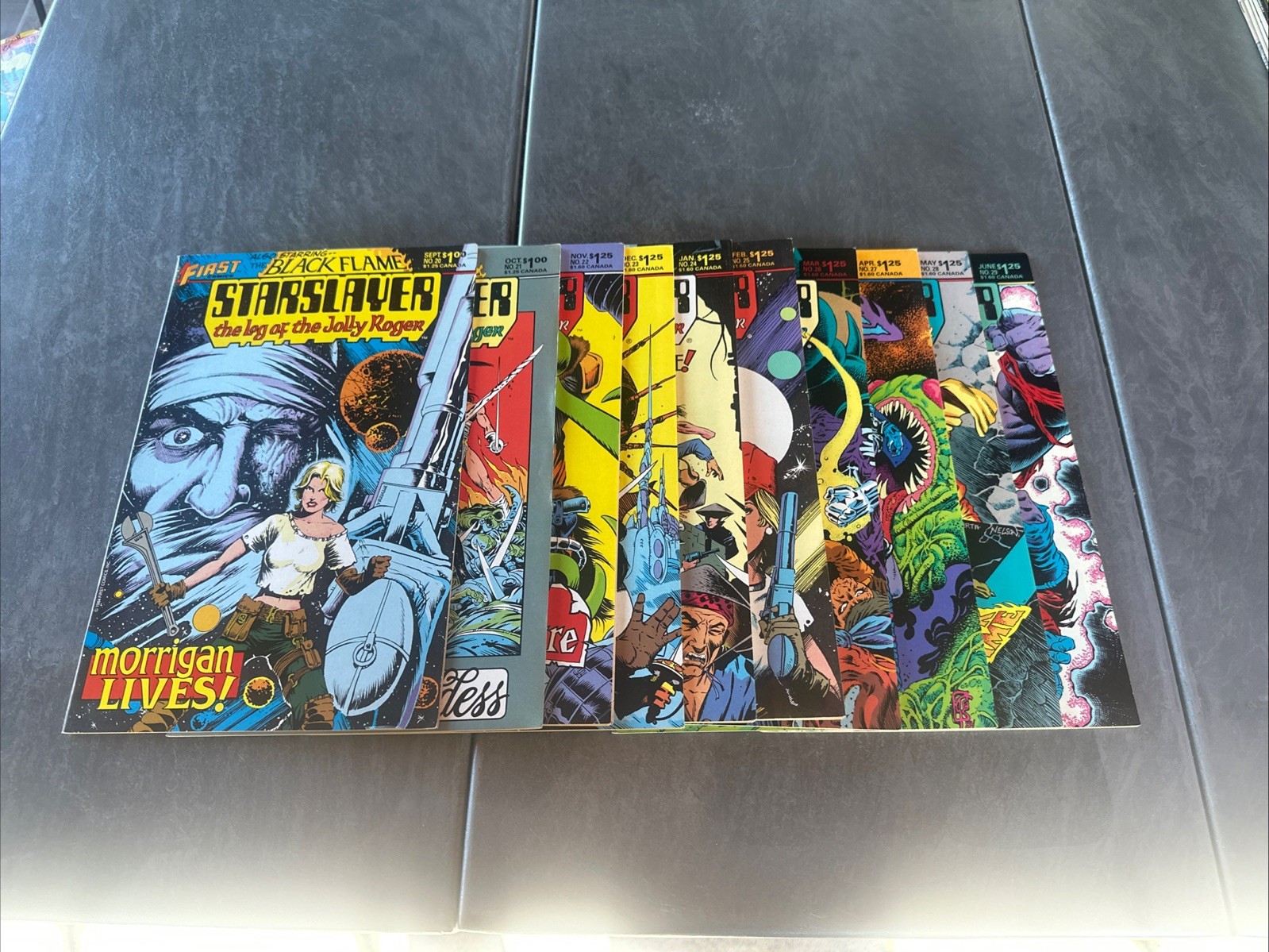 Starslayer Comic Book Lot of 10 Issues 20-29 VF Bagged/Boarded