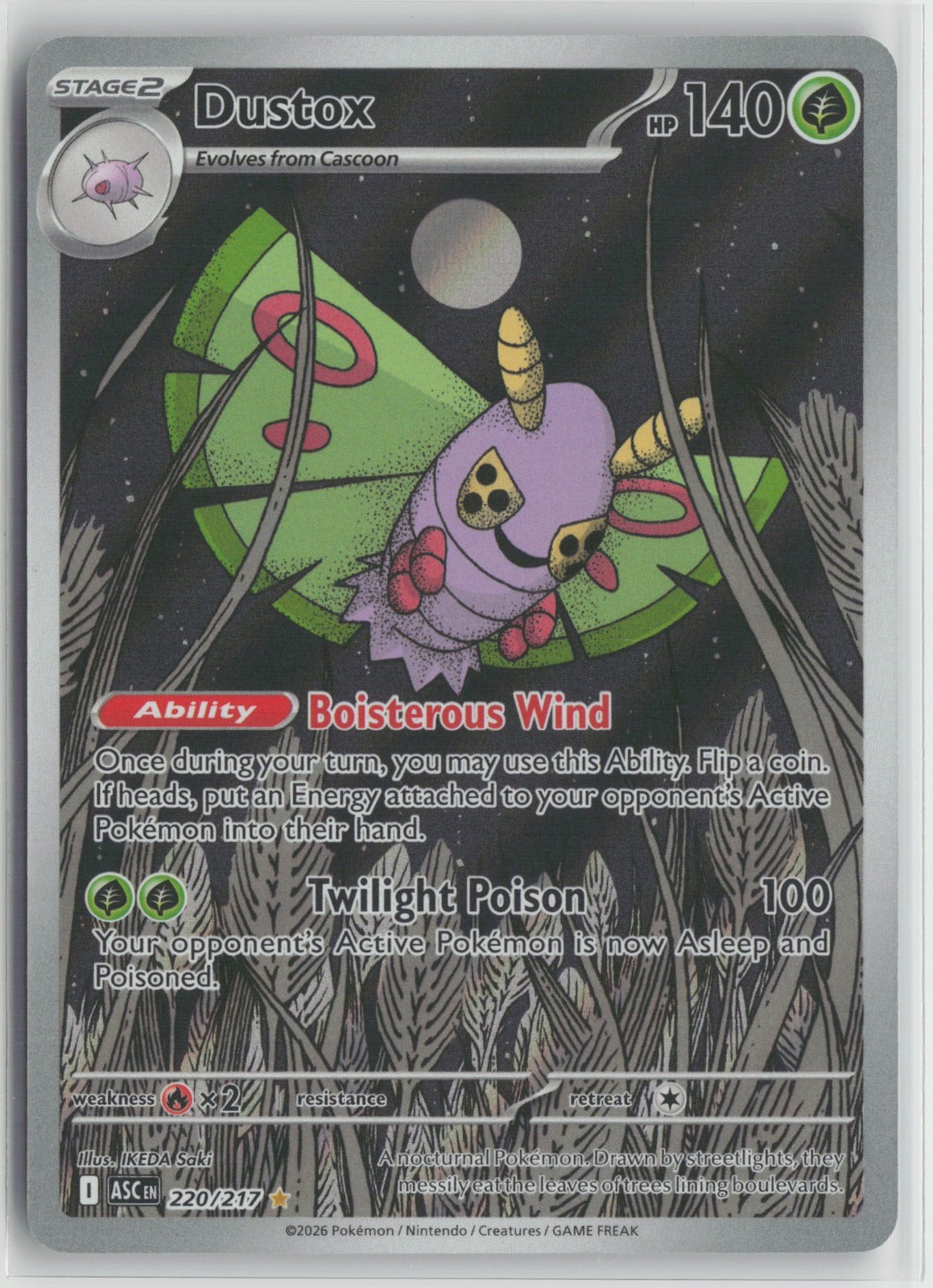Dustox Illustration Rare Holo ASC 220/217 NM
