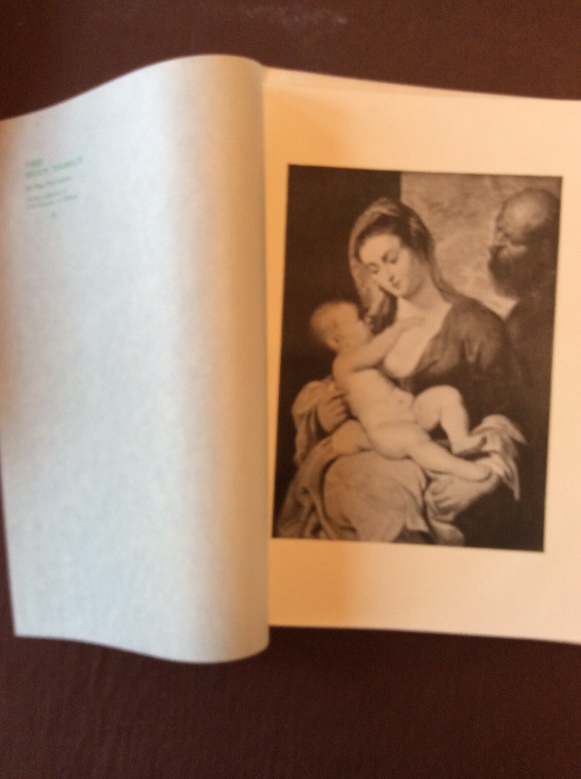 Kvc2  Edwardian Book Plate 1900s The Holy Family Rubens