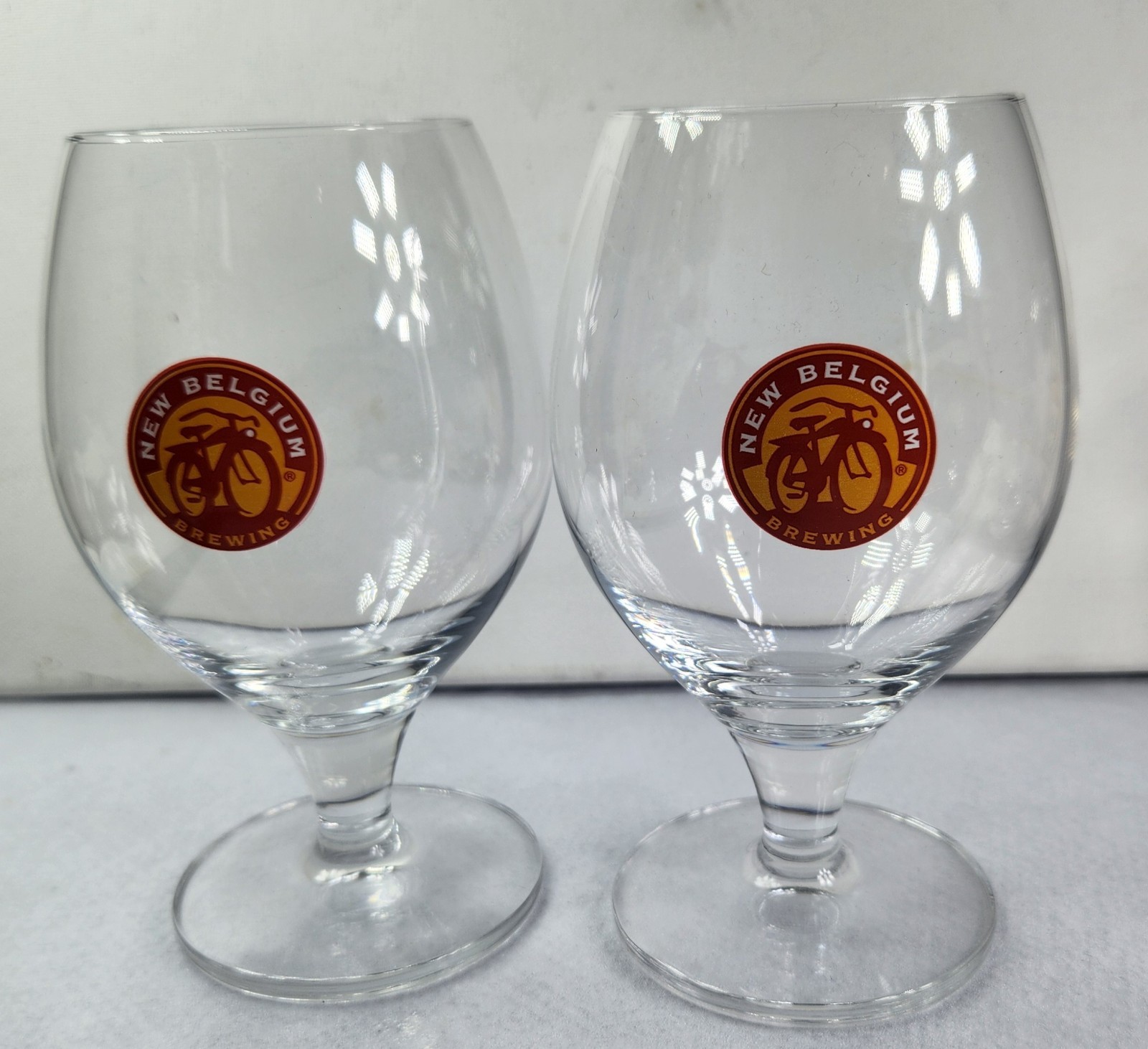 2 New Belgium Brewing Company  Beer Glasses
