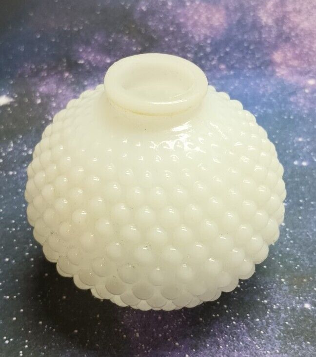 Milk Glass Fenton Hobnail Table Lamp Shade Globe Small Vintage