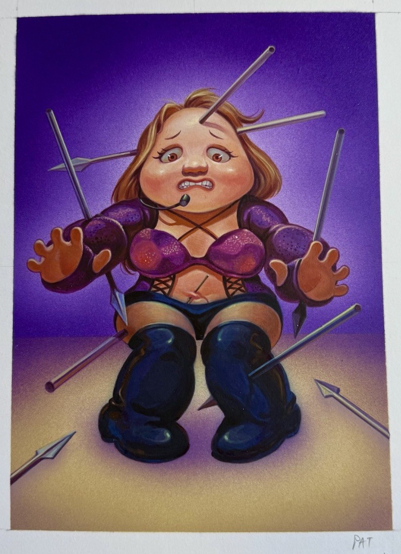 2019 LOST GPK Garbage Pail Kids Original Card Pat Chiamuang RARE Brittany Spears