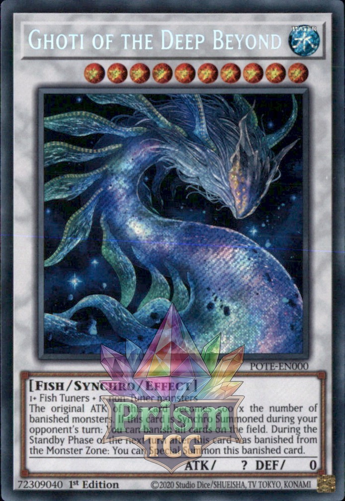 1st ed Ghoti of the Deep Beyond secret rare POTE-EN000 Yugioh