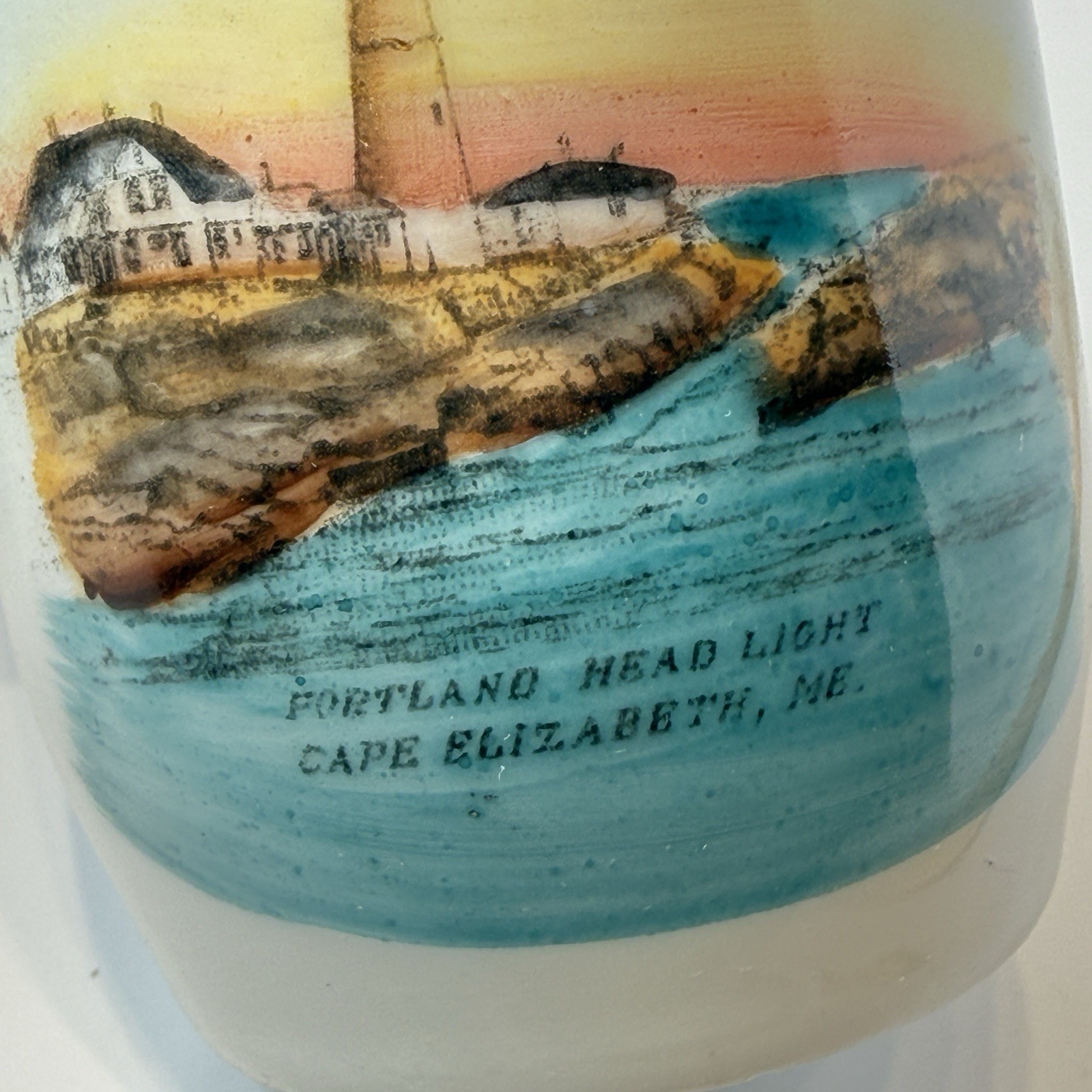 CAPE ELIZABETH MAINE ME Antique PORTLAND - HEAD LIGHT Souvenir TRINKET CUP MUG CAPE ELIZABETH MAINE ME Antique PORTLAND - HEAD LIGHT Souvenir TRINKET CUP MUG