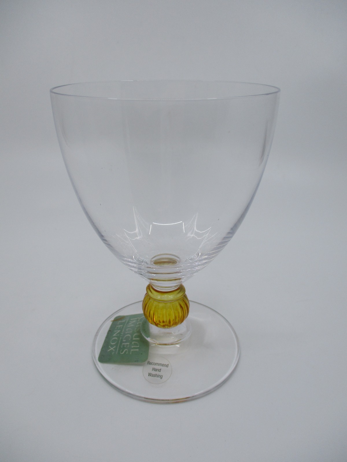 LENOX BEDAZZLE AMBER GOBLET - 5 1/4\