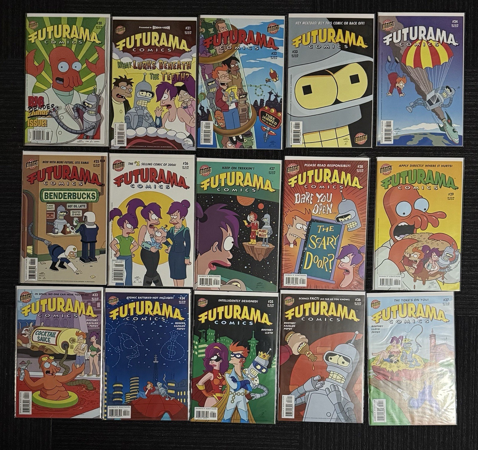 Futurama Comic Book Lot Run 32 Issues Futurama Comic Book Lot Run 32 Issues
