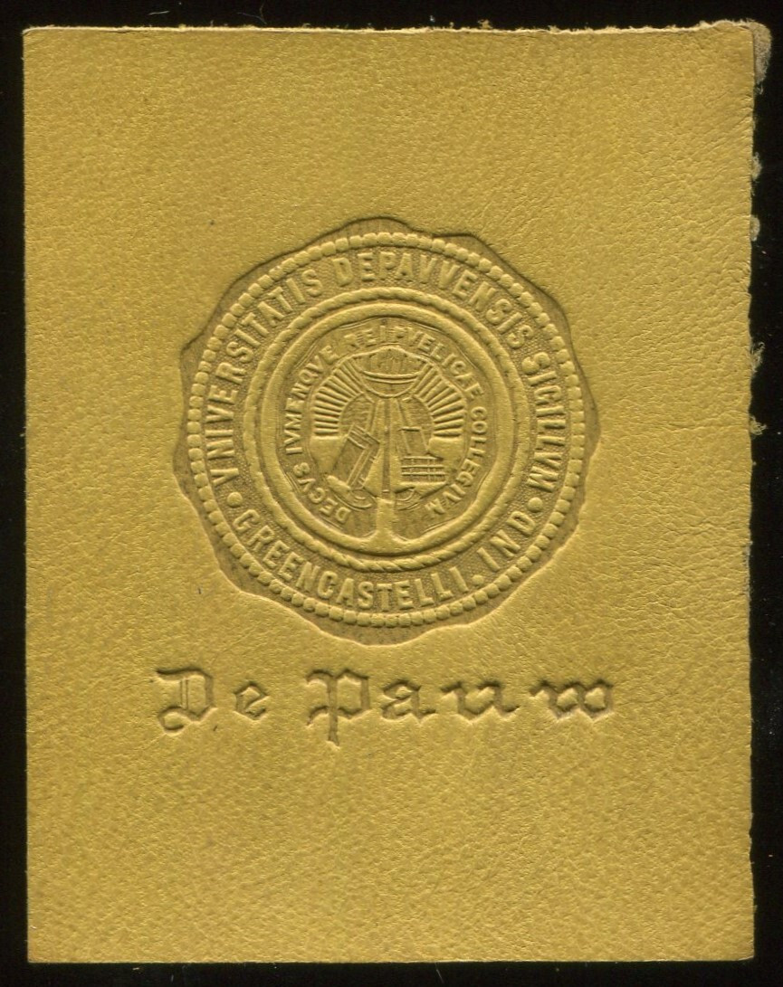 1912 L20 Leather College Seals - DePauw University 1912 L20 Leather College Seals - DePauw University