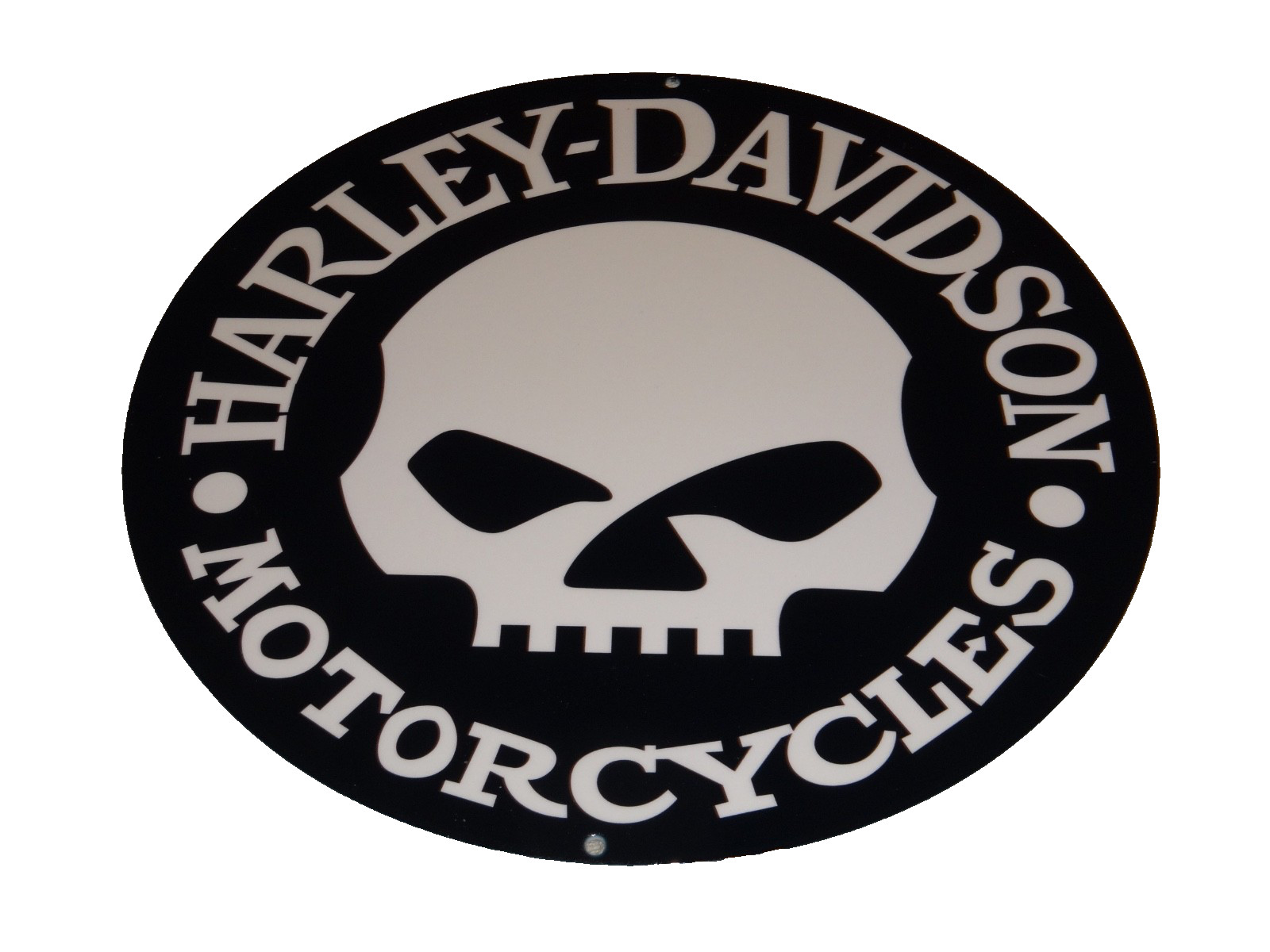 VINTAGE HARLEY DAVIDSON MOTORCYCLES SKULL π1' PORCELAIN METAL GASOLINE OIL SIGN VINTAGE HARLEY DAVIDSON MOTORCYCLES SKULL π1' PORCELAIN METAL GASOLINE OIL SIGN