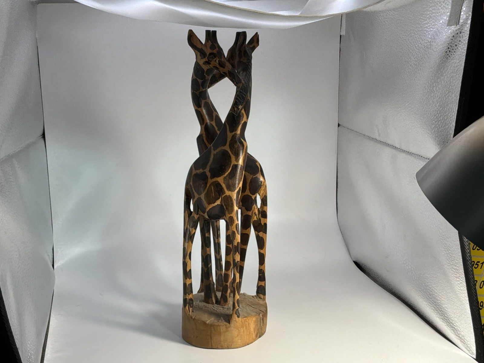 Kenyan Hand carved Pair Of Giraffes Kenyan Hand carved Pair Of Giraffes