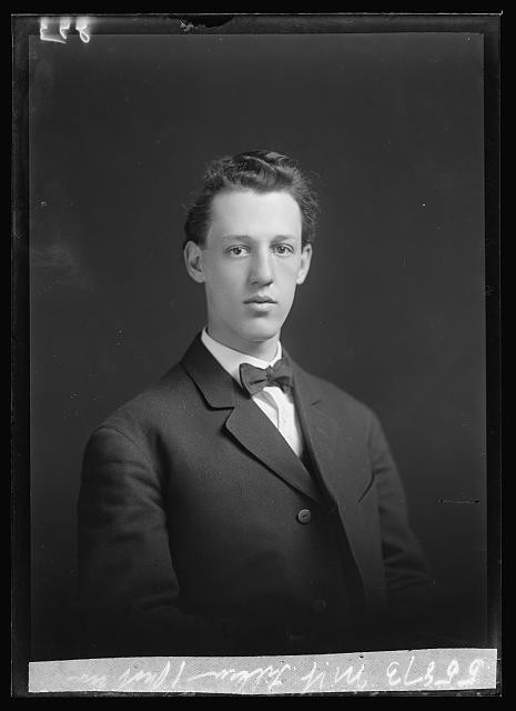 Photo:M.W. Tilden Portrait Young Man Suit Bow Tie 1905 1906