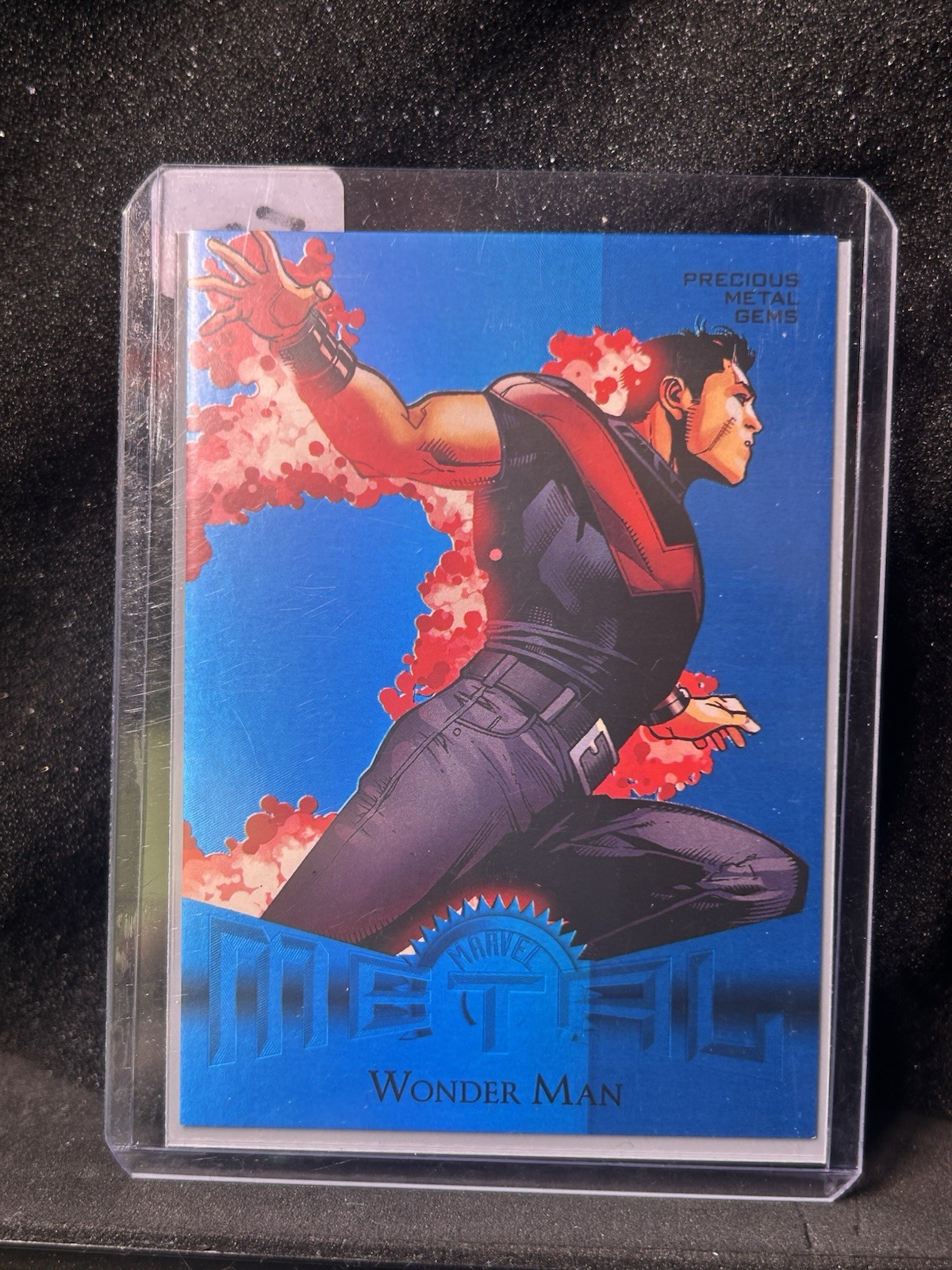 2024 MARVRL METAL AVENGERS WONDER MAN RETRO BLUE PMG /50 2024 MARVRL METAL AVENGERS WONDER MAN RETRO BLUE PMG /50