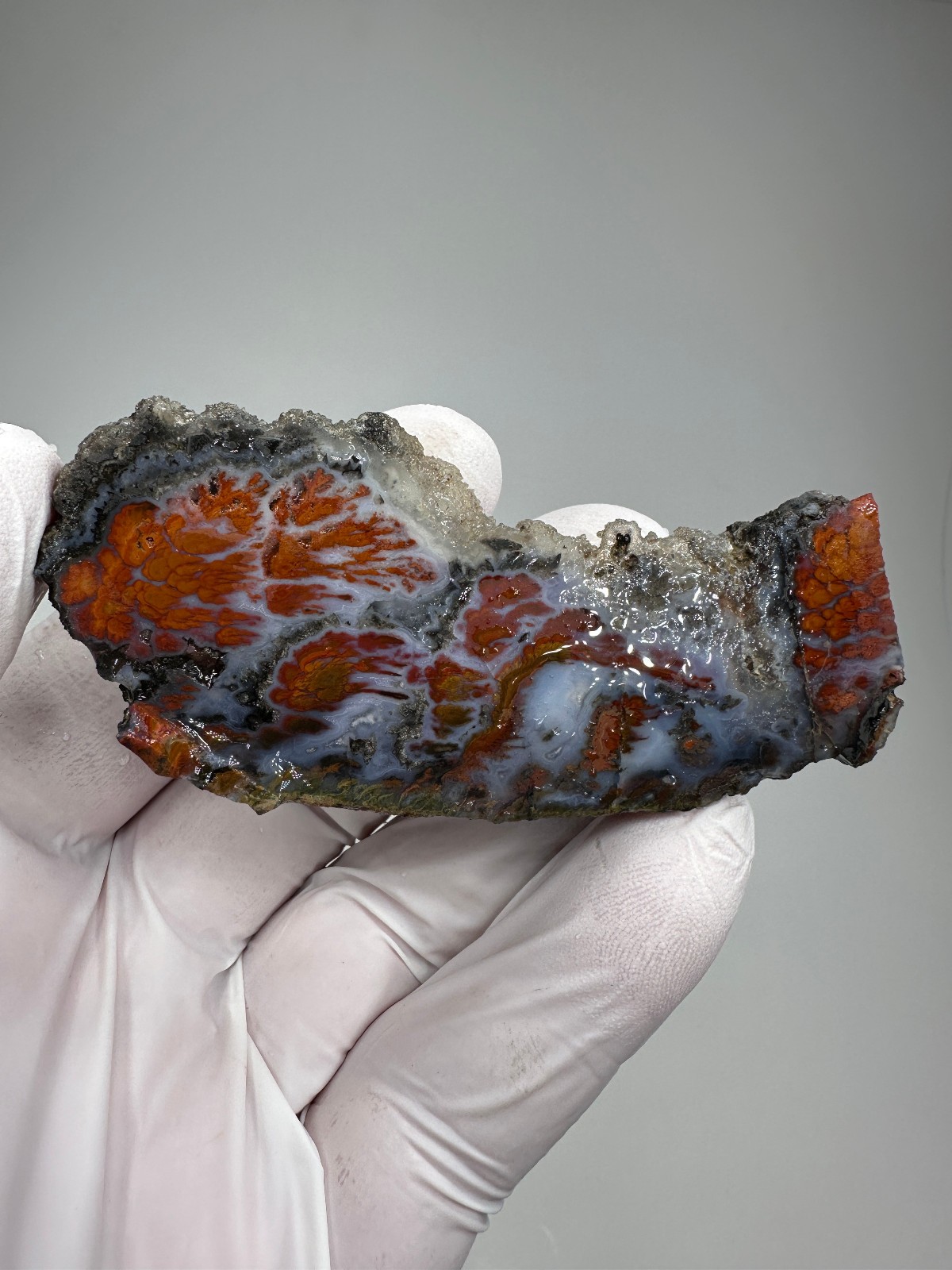 RARE Wingate Pass Plume Agate Slab (a.k.a. Death Valley Plume) RARE Wingate Pass Plume Agate Slab (a.k.a. Death Valley Plume)