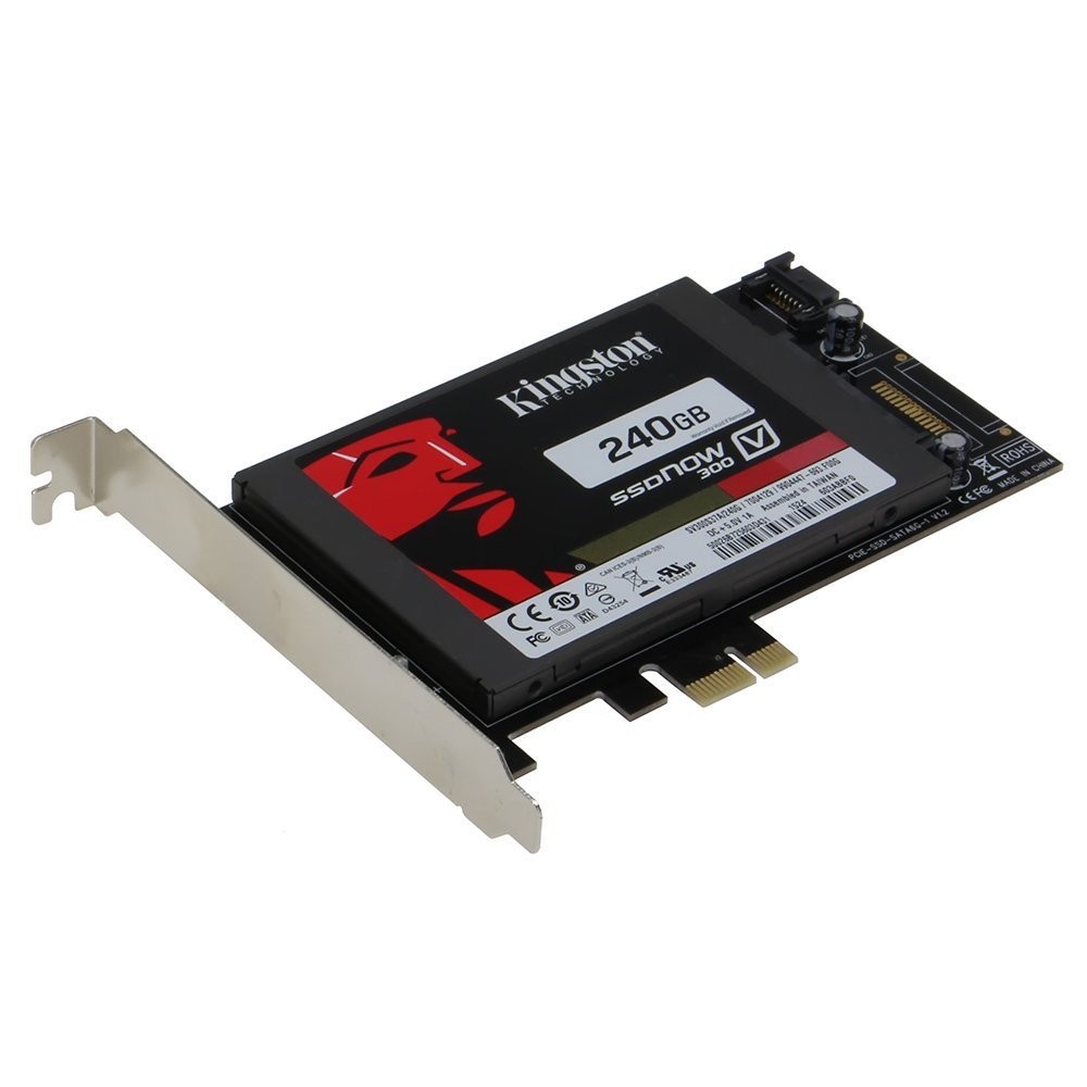 Sedna PCIe SATA III SSD Adapter with 1 Port, Built-in Power, No SATA Cable Sedna PCIe SATA III SSD Adapter with 1 Port, Built-in Power, No SATA Cable