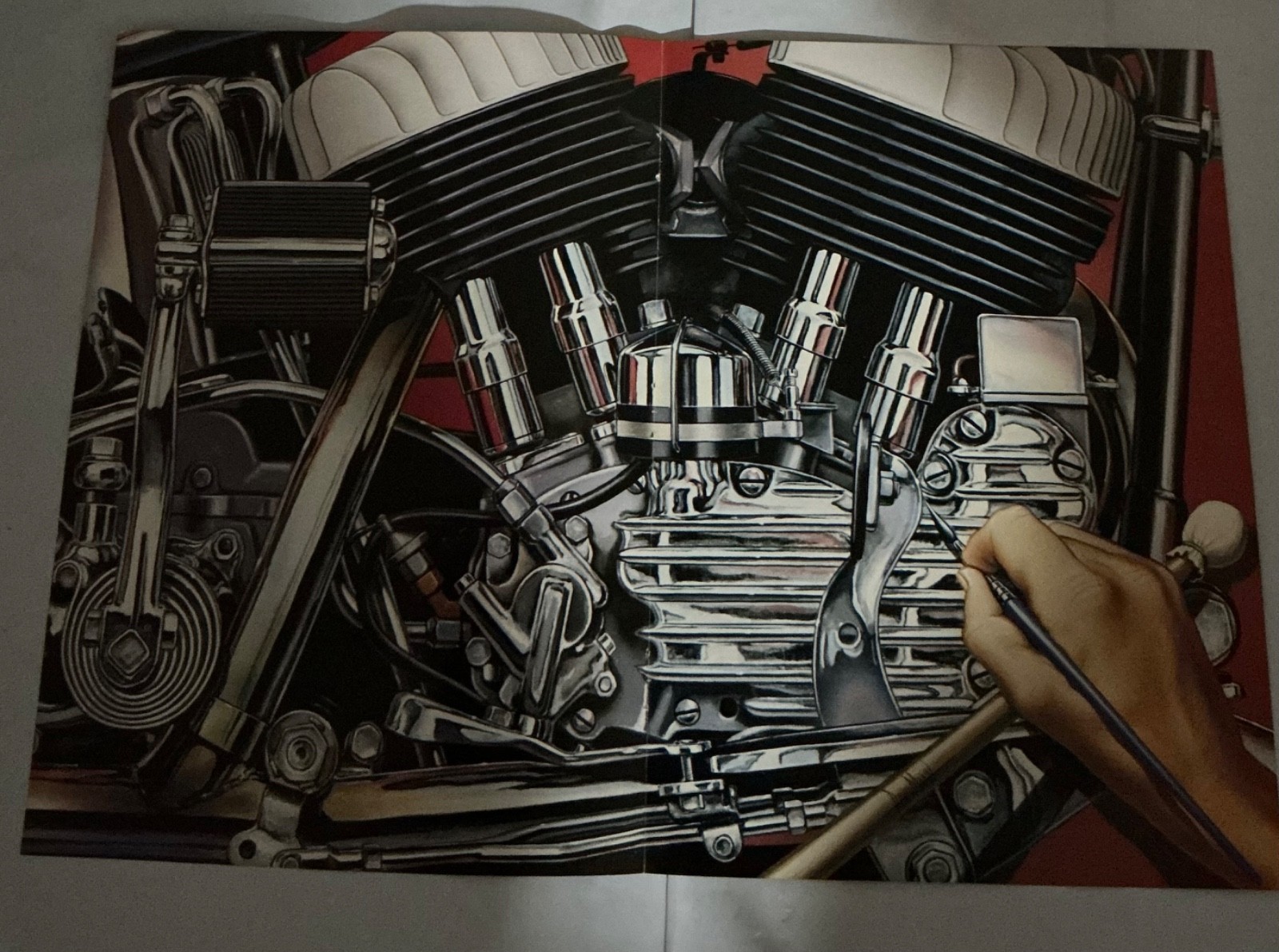 David Mann Biker Art CENTERFOLD ART, Easy Rider Magazine(SEPTEMBER 1992)VINTAGE David Mann Biker Art CENTERFOLD ART, Easy Rider Magazine(SEPTEMBER 1992)VINTAGE