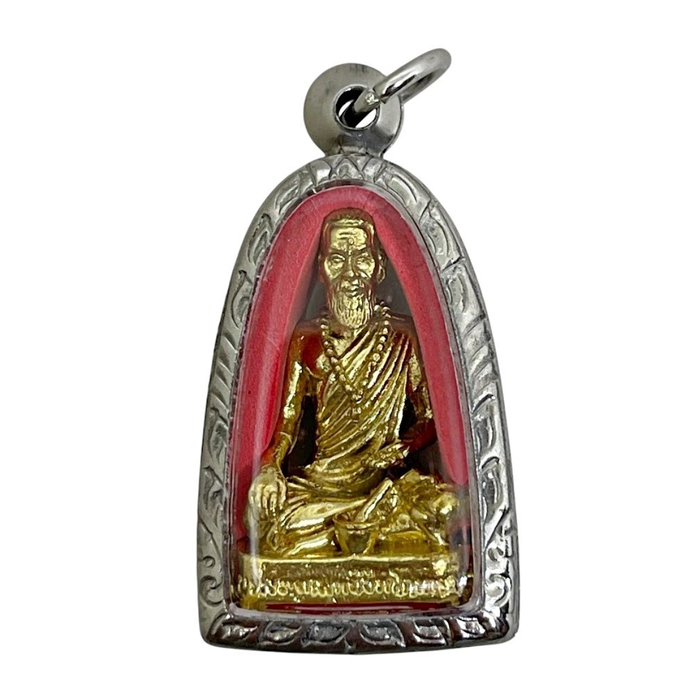 Jivaka Buddha Doctor Thai Traditional Massage Phra Amulet Pendant Stainless Case Jivaka Buddha Doctor Thai Traditional Massage Phra Amulet Pendant Stainless Case