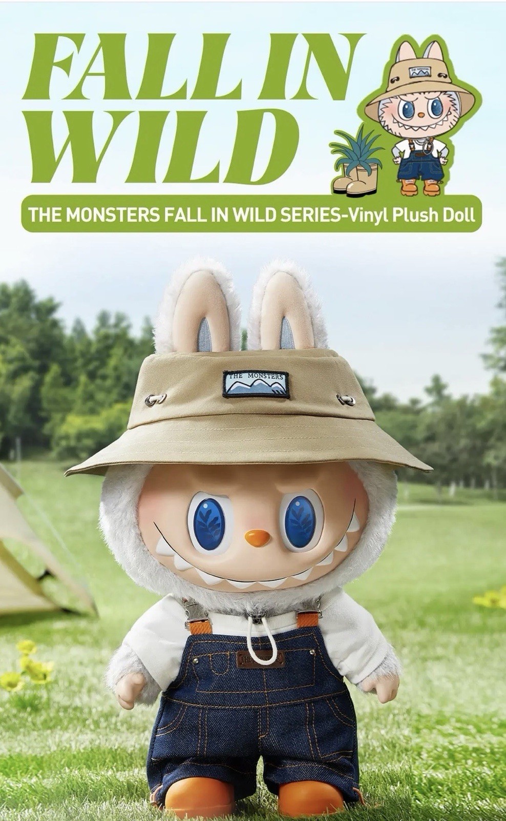 THE MONSTERS Fall in Wild Series Vinyl Plush Doll Movable Eyes 15.74\