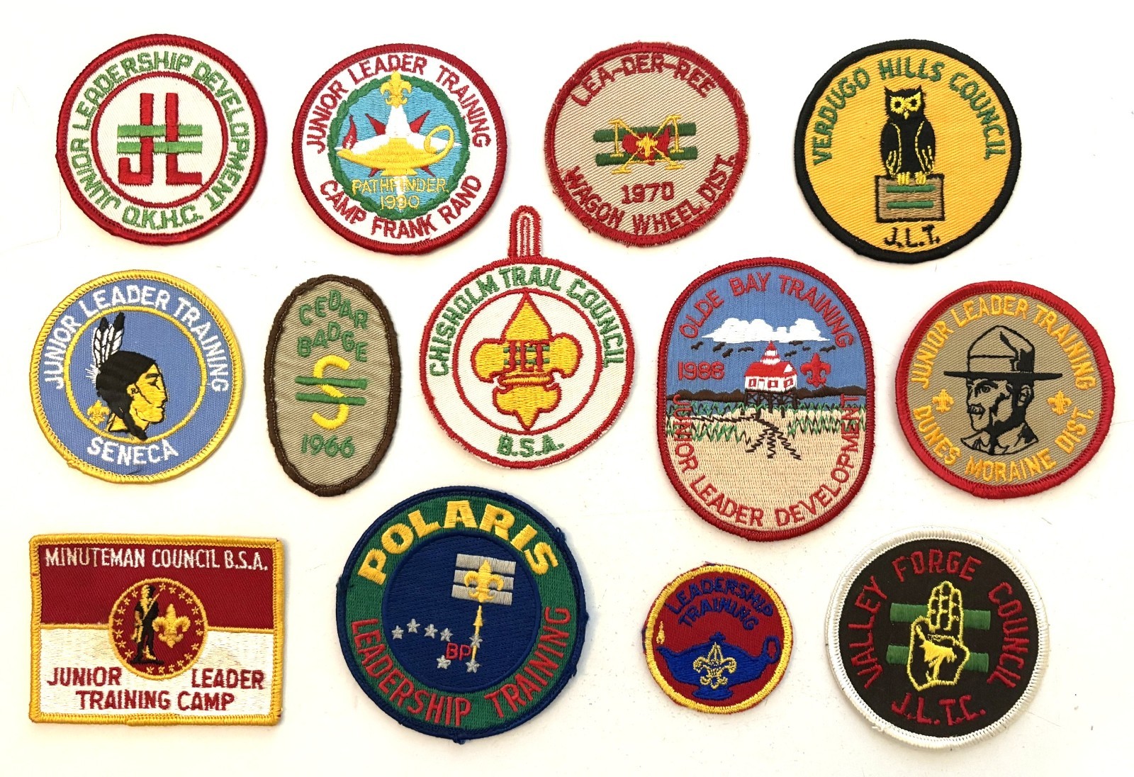 Large lot of 13 vintage JLT patches (Group 2)