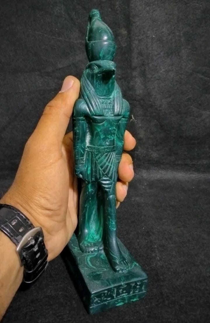 RARE ANCIENT EGYPTIAN ANTIQUITIES Egyptian Statue God Horus Falcon Bird Egypt BC